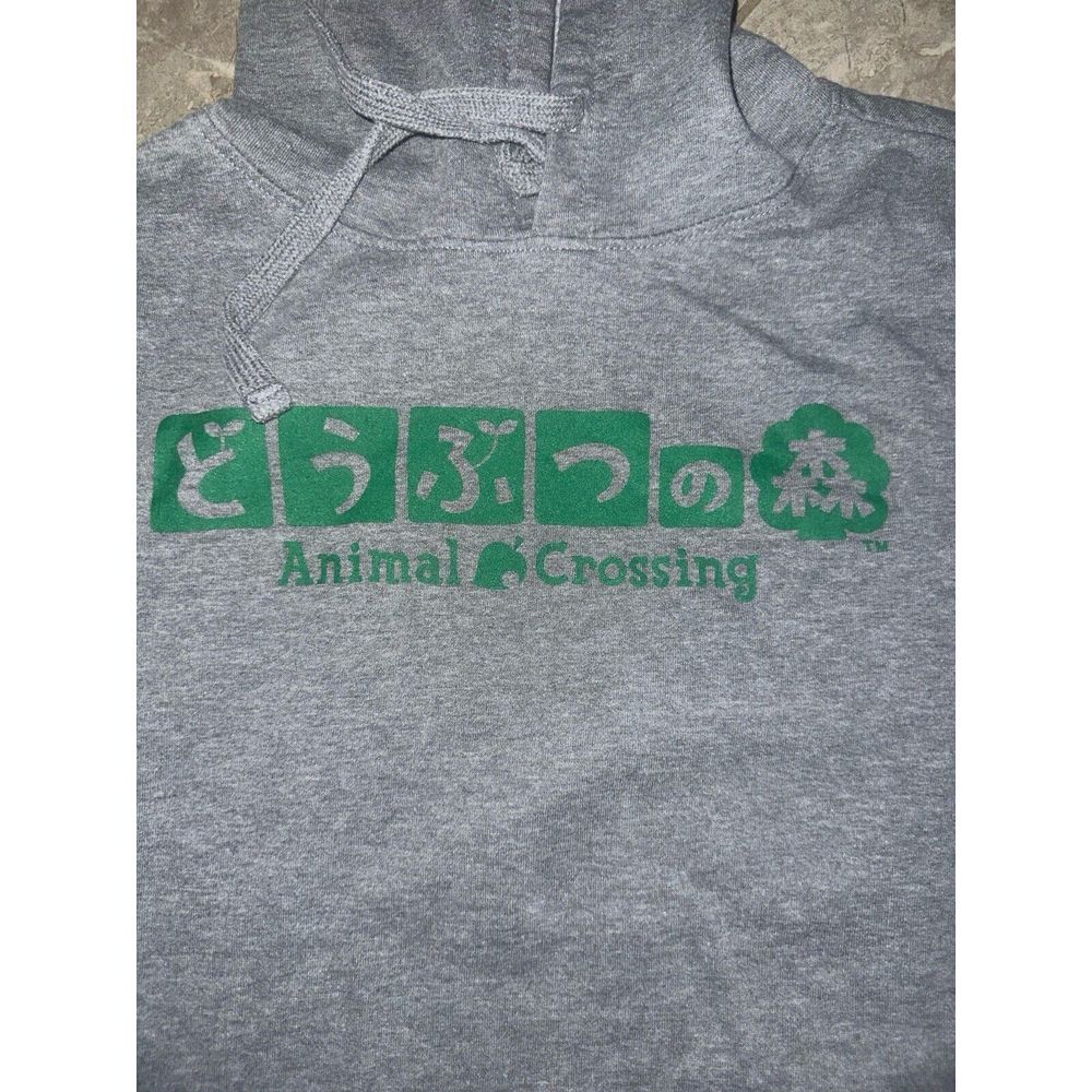 Adult Unisex 2020 Nintendo Hoodie / Sweatshirt Large Animal Crossing‎ - Grey - Picture 2 of 4